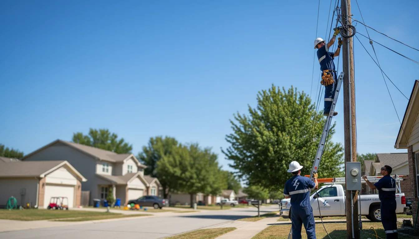 Residential electrician providing installation services in Laurel, MS